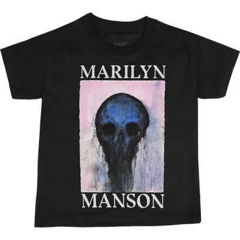 Oblečení a móda Tričko metal dětské Marilyn Manson - Halloween Painted Hollywood - ROCK OFF - MMTS26BB - 5-6