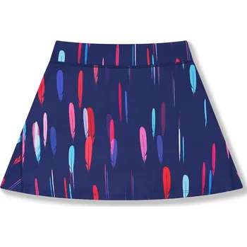 Dívčí oblečení Dívčí funkční sukně - Wolf H2566, tmavě modrá / pírka Barva: Modrá tmavě, Velikost: 140