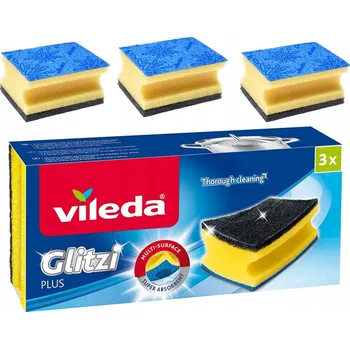 Utěrka Profilovaná kuchyňská houbička Vileda 3 ks