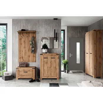 Předsíňová stěna Mebel Bos Mortiz Dub Wotan