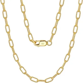 Řetízek Majya Stříbrný řetízek ZORAN 50 cm | šířka 3 mm pozlacený Ag/; ≤6,20 g 11584