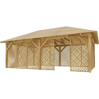 Pergola Dřevěná pergola Altán Viktoria XXL+Ester 390x640
