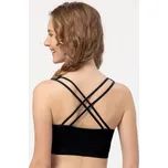 Dámská sportovní podprsenka s překříženými ramínky Key LBT 005 B24 XS-XL Velikost: S, Barva: Černá