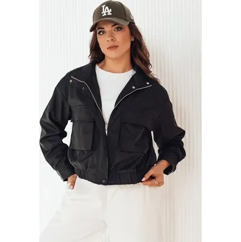 Černá přechodová krátká bunda s kapsami ISTAN TY4185 Velikost: ONE SIZE