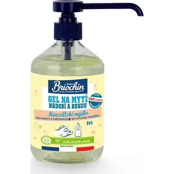 Mycí prostředek Briochin Gel na mytí nádobí i rukou 2v1 marseillské mýdlo 500 ml