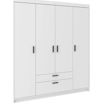 Šatní skříň Skříň Enja 4D2S bílá