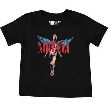 Oblečení a móda Tričko metal dětské Nirvana - Angelic - ROCK OFF - NIRVTS02BB - 5-6