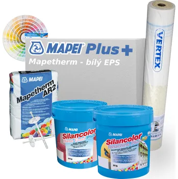 Tepelná izolace Mapei - set Zateplení fasády bílým polystyrenem Mapetherm PLUS tl. 150 mm