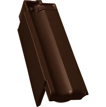 Střecha Taška TONDACH Contiton / Stodo 12 posuvná krajová levá – engoba tmavě hnědá