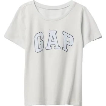 Dívčí tričko Dívčí tričko GAP V-LOGO 5YRS Bílá, Světle modrá