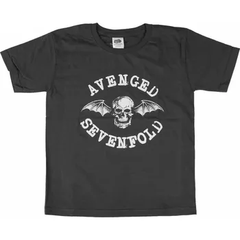 Pánské tričko Tričko metal dětské Avenged Sevenfold - Classic Deathbat - ROCK OFF - ASTS14BC - 7-8