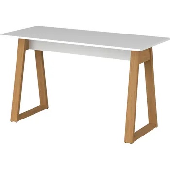 Psací stůl Kancelářský stůl (A) bílý / dub kamenný Neptun