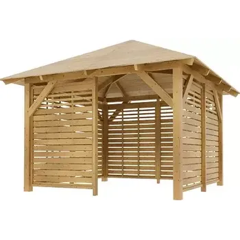 Pergola Dřevěná pergola Altán Kréta+Bergamo 300x300