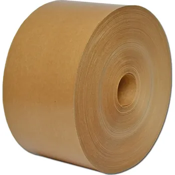 Obalový materiál LockedPaper Vodou vlhčená lepicí páska 80 mm x 200 m, bez dutinky