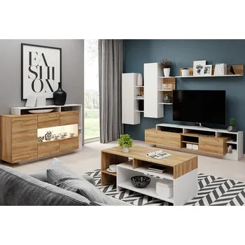 Obývací stěna Laski Obývací stěna Alva 1 LED osvětlení: Bez LED osvětlení