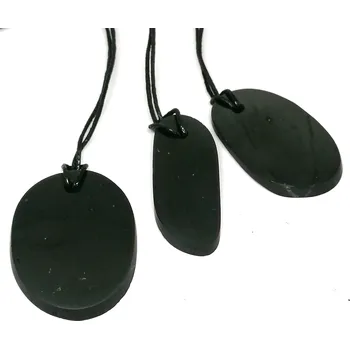 Přívěsek Šungitový přívěsek nepravidelný ovál