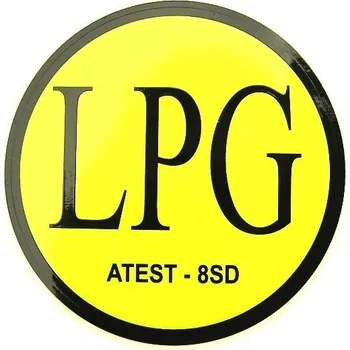 Samolepicí dekorace na vozidlo Samolepka LPG venkovní 70 mm ATEST-8SD 1ks