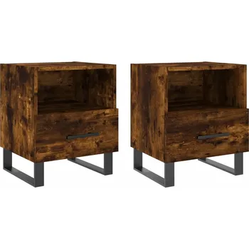 Noční stolek MODERNÍ NOČNÍ STOLKY SMOKE OAK 40x35x47,5 cm
