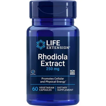Přírodní produkt Life Extension Rhodiola extrakt 250 mg - Rhodiola extrakt (60 Veg Kapsla)