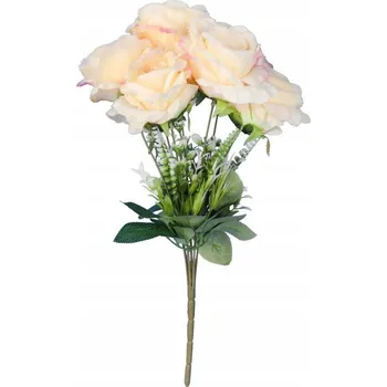 umělá květina KOMPOZICE RŮŽE DOPLŇKY UMĚLÉ KVĚTY ŽLUTÁ DEKORACE JARNÍ VELIKONOČNÍ