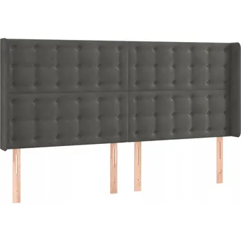 Čelo postele Uszak 183x16 cm, tmavě šedá