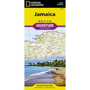 Jamaica - turistická mapa