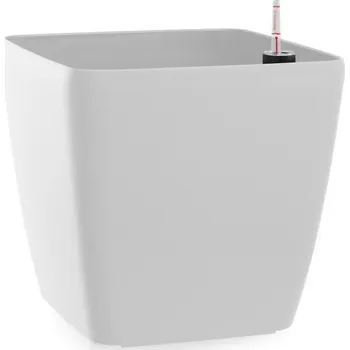 Květináč Flower Lover Samozavlažovací květináč Quadrato matt bílá, 18 cm