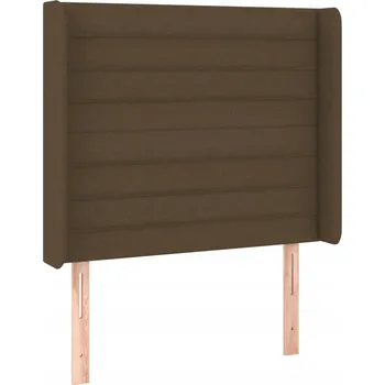 Čelo postele Uszak 103x16x118/128 cm, tmavě hnědá