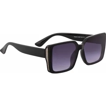 Dámské sluneční brýle hranaté - černá, 9001997-2, TR2540