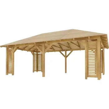 Pergola Dřevěná pergola Altán Viktoria XXL+Verona 390x640