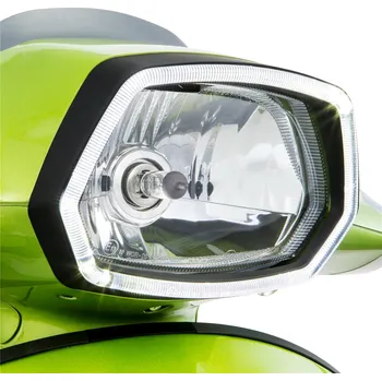 Osvětlení pro motocykl SIP Rámeček předního světla s LED denním svícením - černý lesk. MV40080B