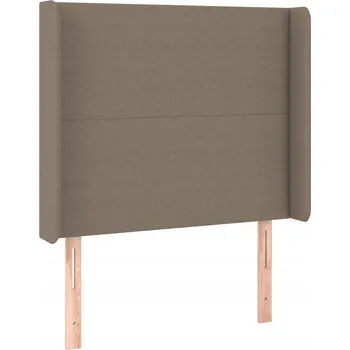 Čelo postele s ušima, taupe, 103x16x118 cm