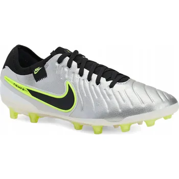 Kopačky Fotbalová obuv pánské Nike Legend 10 Pro AG-Pro metallic silver/ velikost 40 EU