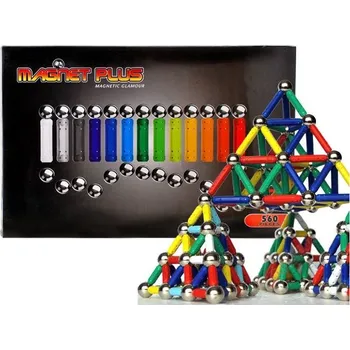 ostatní stavebnice Mamido Velká magnetická stavebnice s tabulí 560 dílů