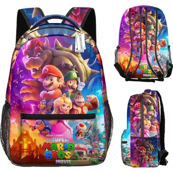 Školní batoh Made in China Dětský / studentský batoh s potiskem celého obvodu motiv Mario Bros