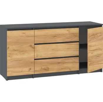 Komoda Slevadoma Komoda-3+2 "NEW SYSTEM" Barva: antracit + dub tacho