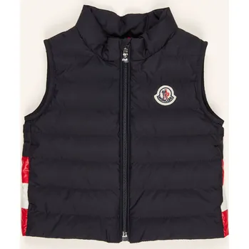 Moncler Enfant Péřová Vesta Cliff pro miminko, tmavě modrá /...