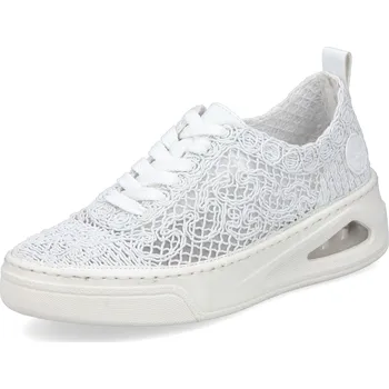 Dámské tenisky DÁMSKÉ TENISKY RIEKER N6409-80 BÍLÁ Barva: BÍLÁ, Velikost: 38
