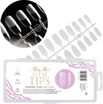 Molly Nails Gelové Flexi tipy ovál na prodloužení nehtů 240 ks