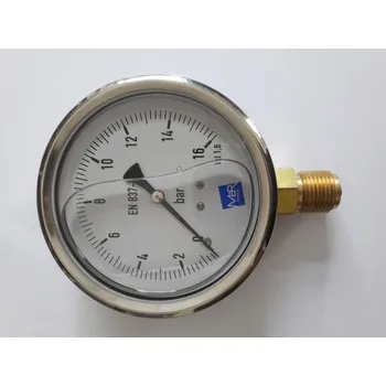 Postřikovač Manometr 16 bar, MaR, o100mm, nerezový, závit G 1/2", spodní vývod