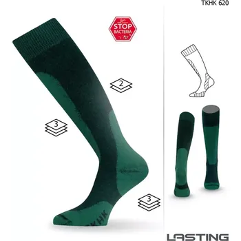 Pánské termoprádlo Lasting funkční podkolenky TKHK zelené (Funkční podkolenky)