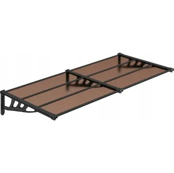 Stříška nad vchodové dveře Stříška nad dveře 199x90x27,5 cm, černá