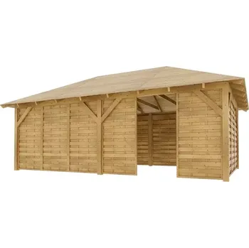 Pergola Dřevěná pergola Altán Viktoria XXL+Roma 390x640