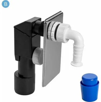 Sifon pračkový pod omítku EPPN450 odpad 50/40mm, s nerezovou krytkou