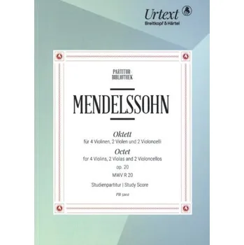 Felix Mendelssohn: Oktett op. 20 (noty, partitura)