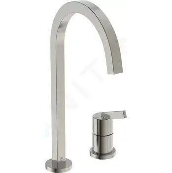 Vodovodní baterie Ideal Standard Gusto Dřezová baterie, 2-otvorová instalace, ocel, BD423GN