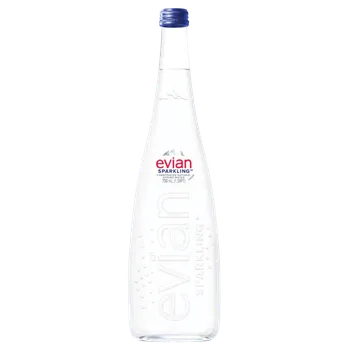 Voda Evian PERLIVÁ 0,75l ve skle