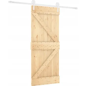 Interiérové dveře Posuvné dveře borovice 80x3,6x210 bílé