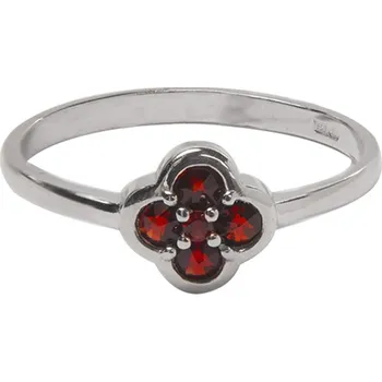 Prsten Český granát stříbrný prsten 121087 Velikost: 54