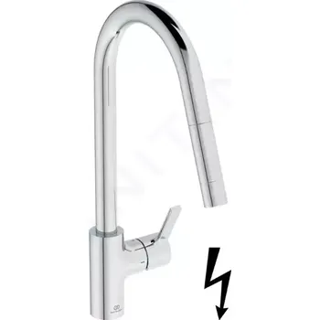 Vodovodní baterie Ideal Standard Gusto Dřezová baterie s výsuvnou koncovkou, chrom, BD415AA